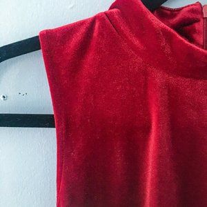 Red Velvet Dress